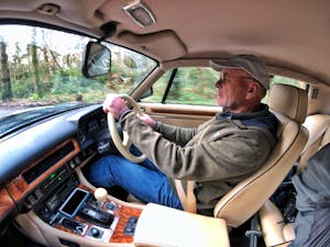 Barn Find Hunter UK - Tom Cotter driving the 1989 Jaguar