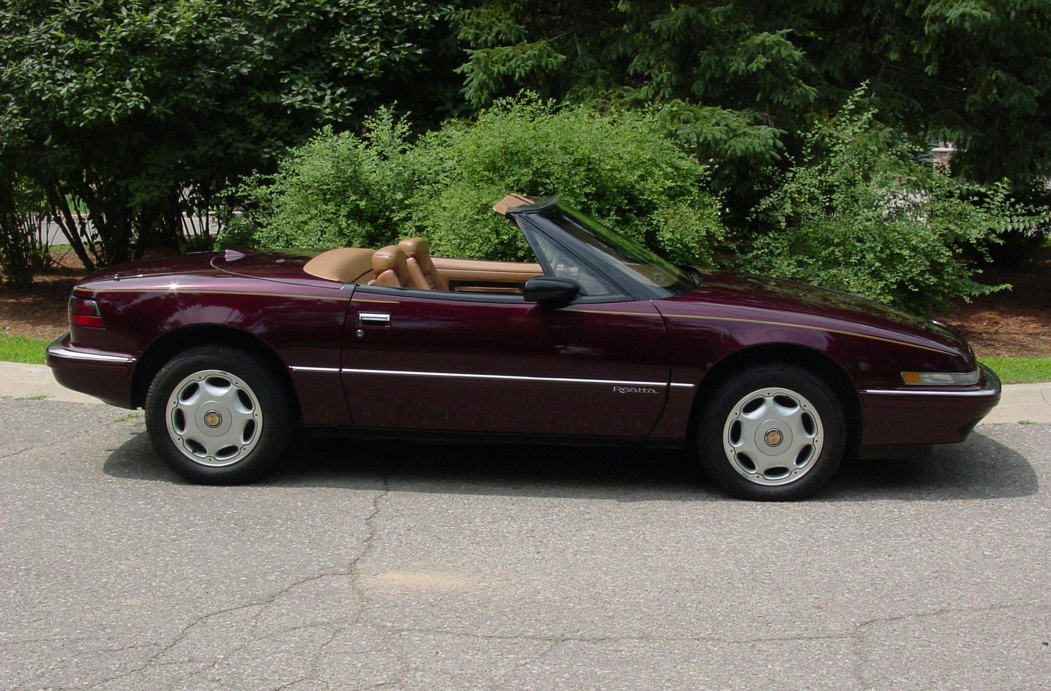 Reatta Convertible Coupe Side Profile On Street