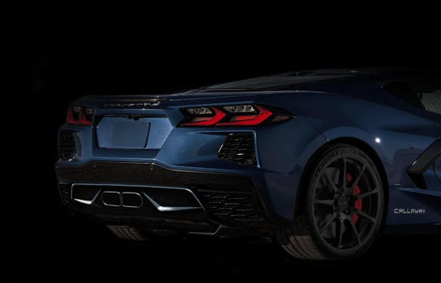 Callaway Corvette rear valence teaser