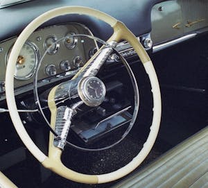 1956 Desoto Steering Wheel Clock