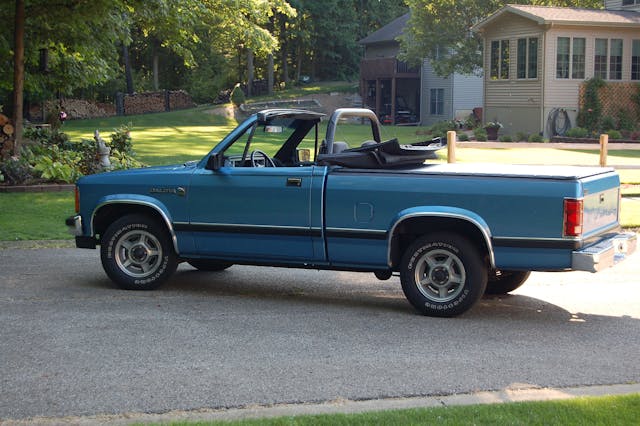 1990 Dodge Dakota Sport Convertible top down side profile