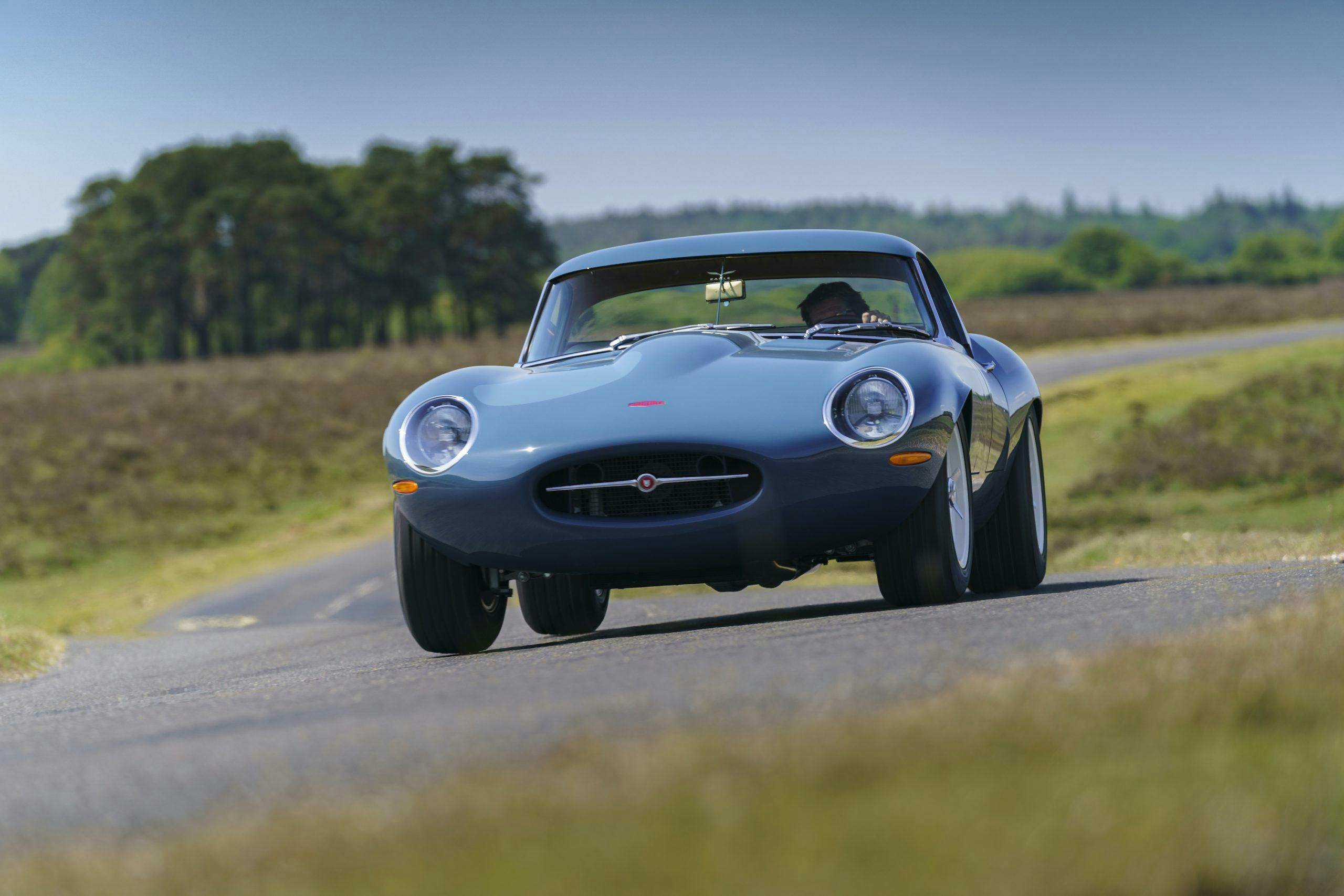 Eagle E-type Lightweight GT Front Road Action