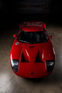 2005 Red Ford GT Overhead Front