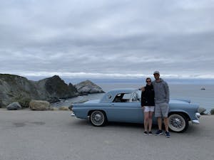 1956 Ford Thunderbird Owners At Pacific Ocean Overlook