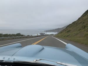 1956 Ford Thunderbird PCH Foggy Road