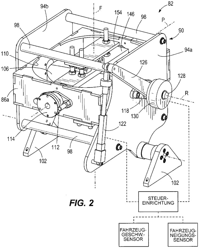 Harley Davidson gyro patent drawing