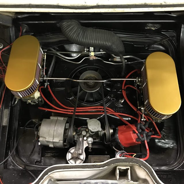 Clean Corvair engine compartment