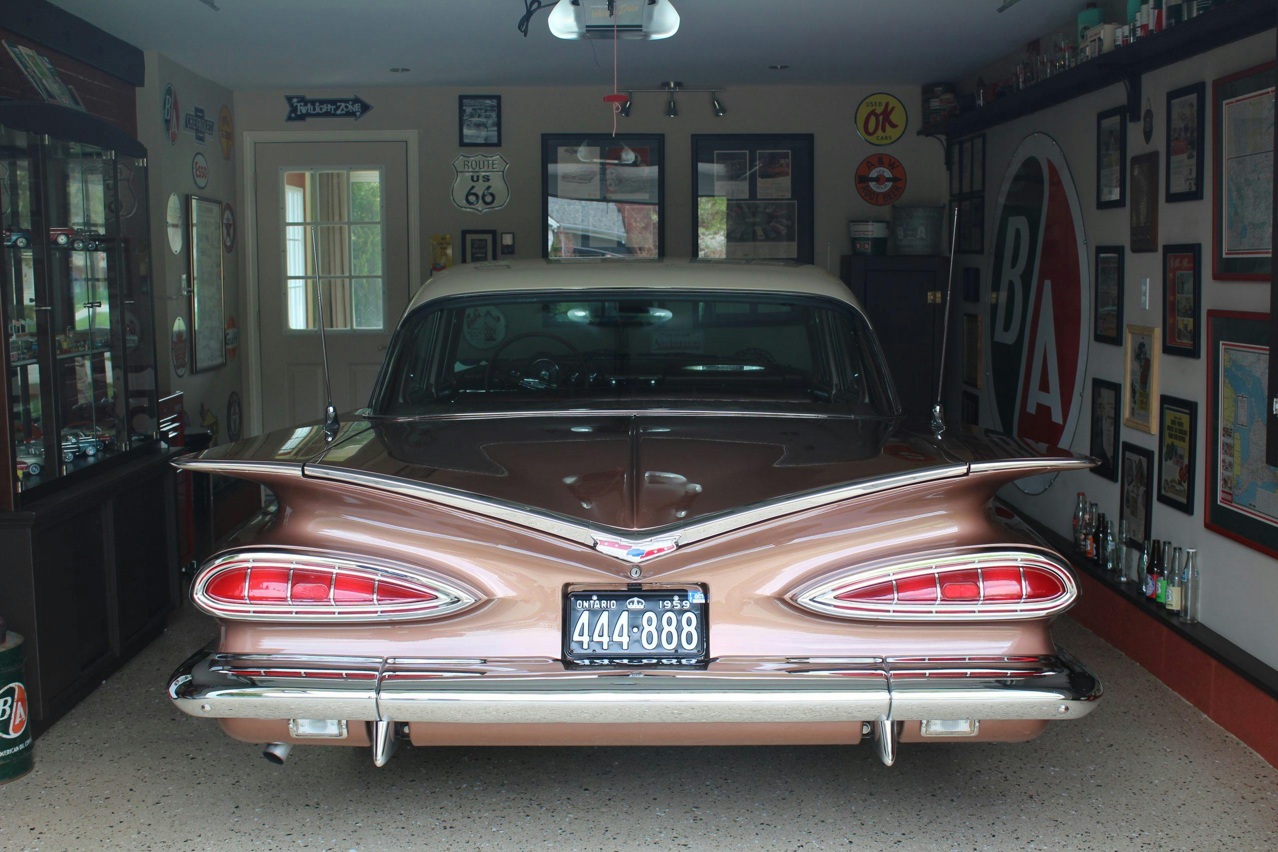 1959 Chevrolet Bel Air rear garage