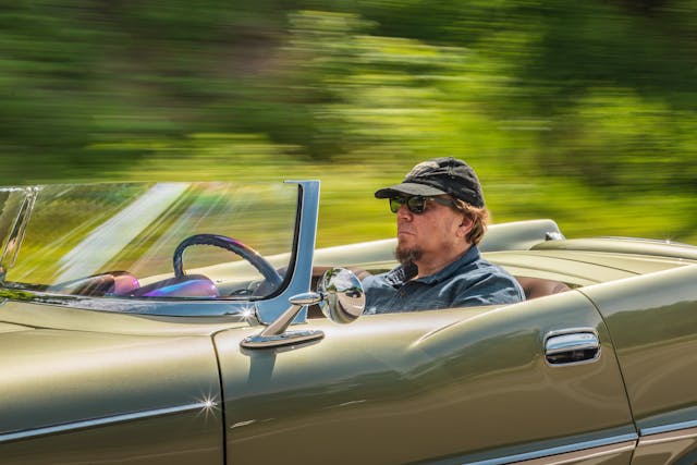 Imperial Speedster Driver Behind Wheel Action