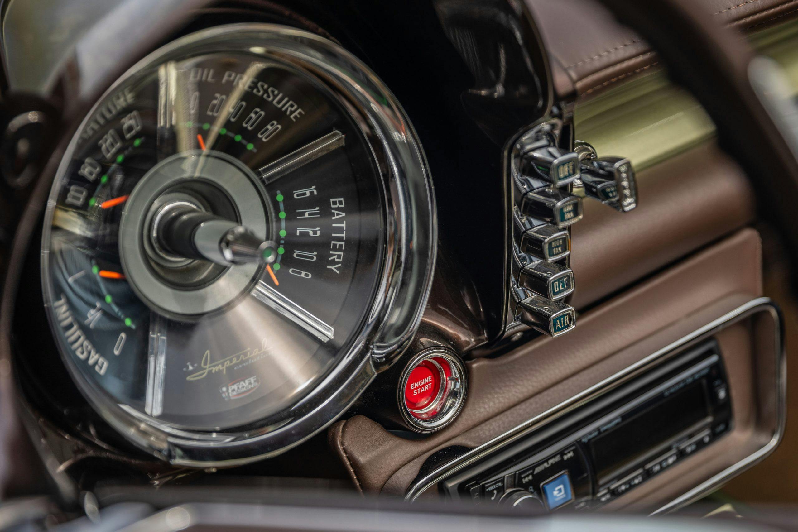 Imperial Speedster Interior Gauges And Buttons