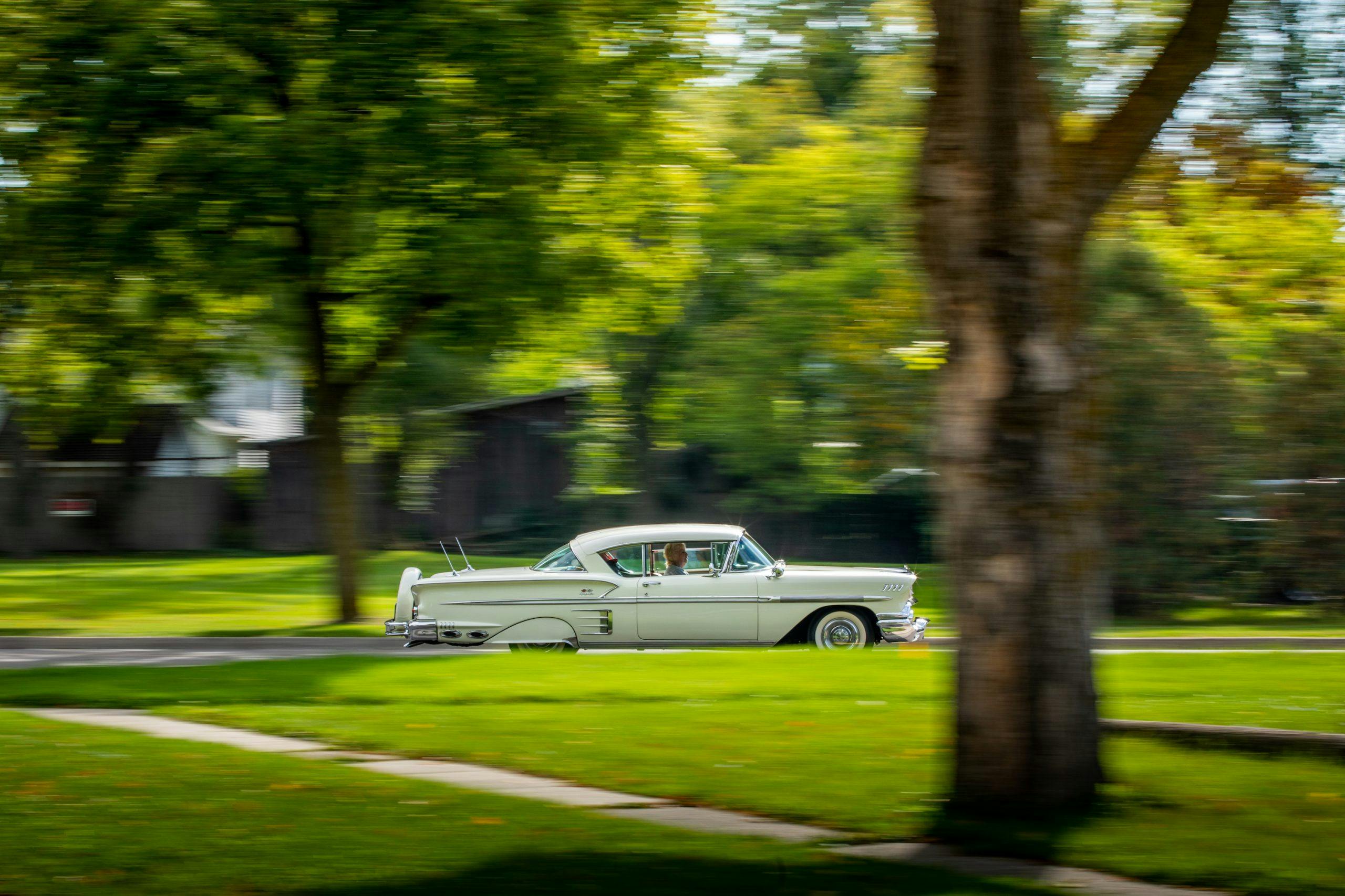 1958 Chevrolet Impala Side Profile Action