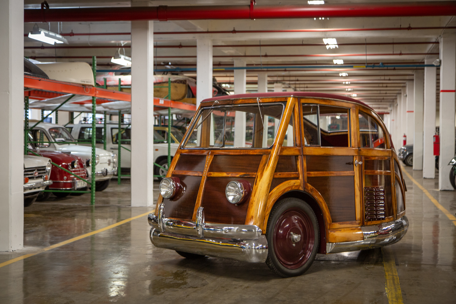 The 1950 Martin Stationette prototype is a wacky, wood-bodied one