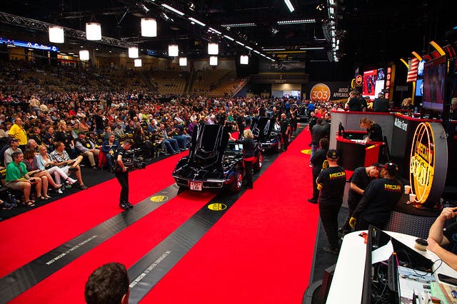 Mecum auction floor