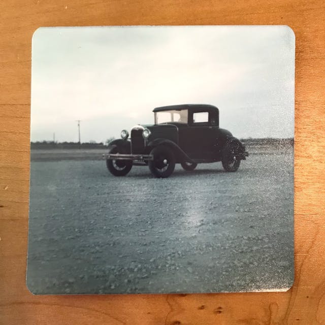 Film photo of Model A Ford
