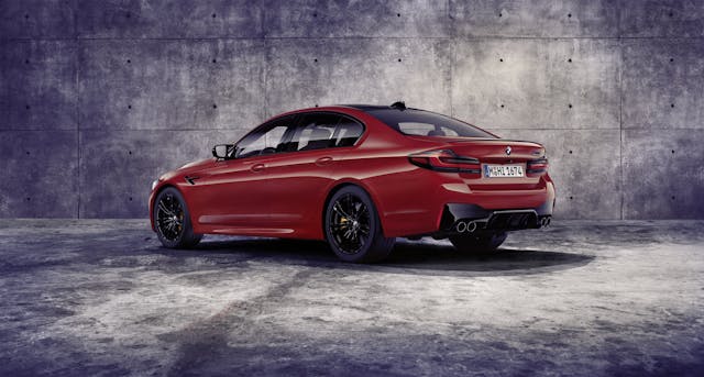 2021 BMW M5 Competition rear 3/4