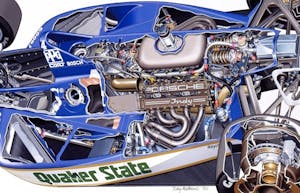 Porsche 2708 Indy Car Cutaway