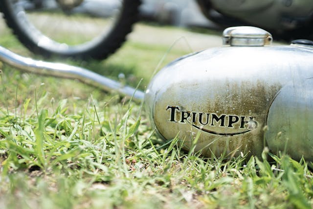 Vintage Triumph Motorcycle Tank Logo