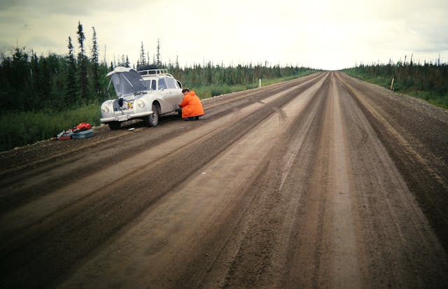 Tatra Repair On Dirt Road