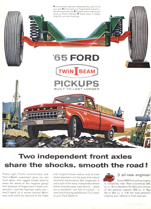 1965 Ford Twin I Beams Independent Suspension advertisement