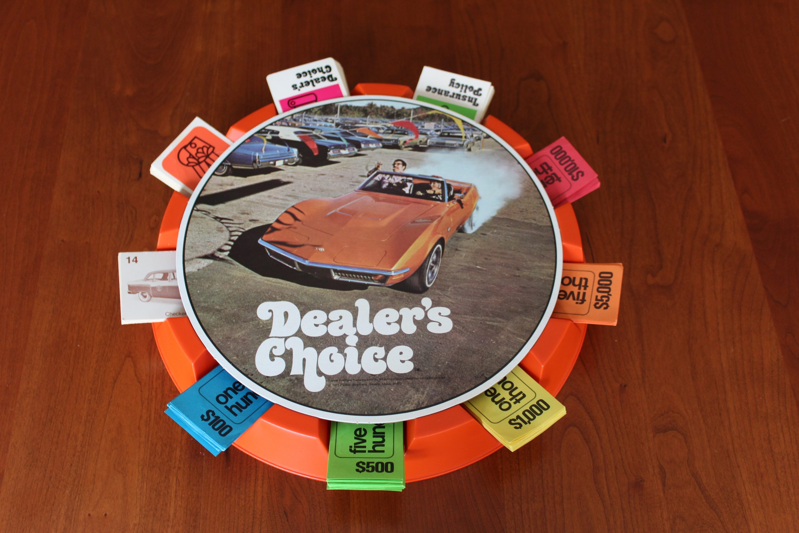 Dealers Choice Vintage 1972 Board 2024 Game Parker Brothers Used Car Game Complete FS