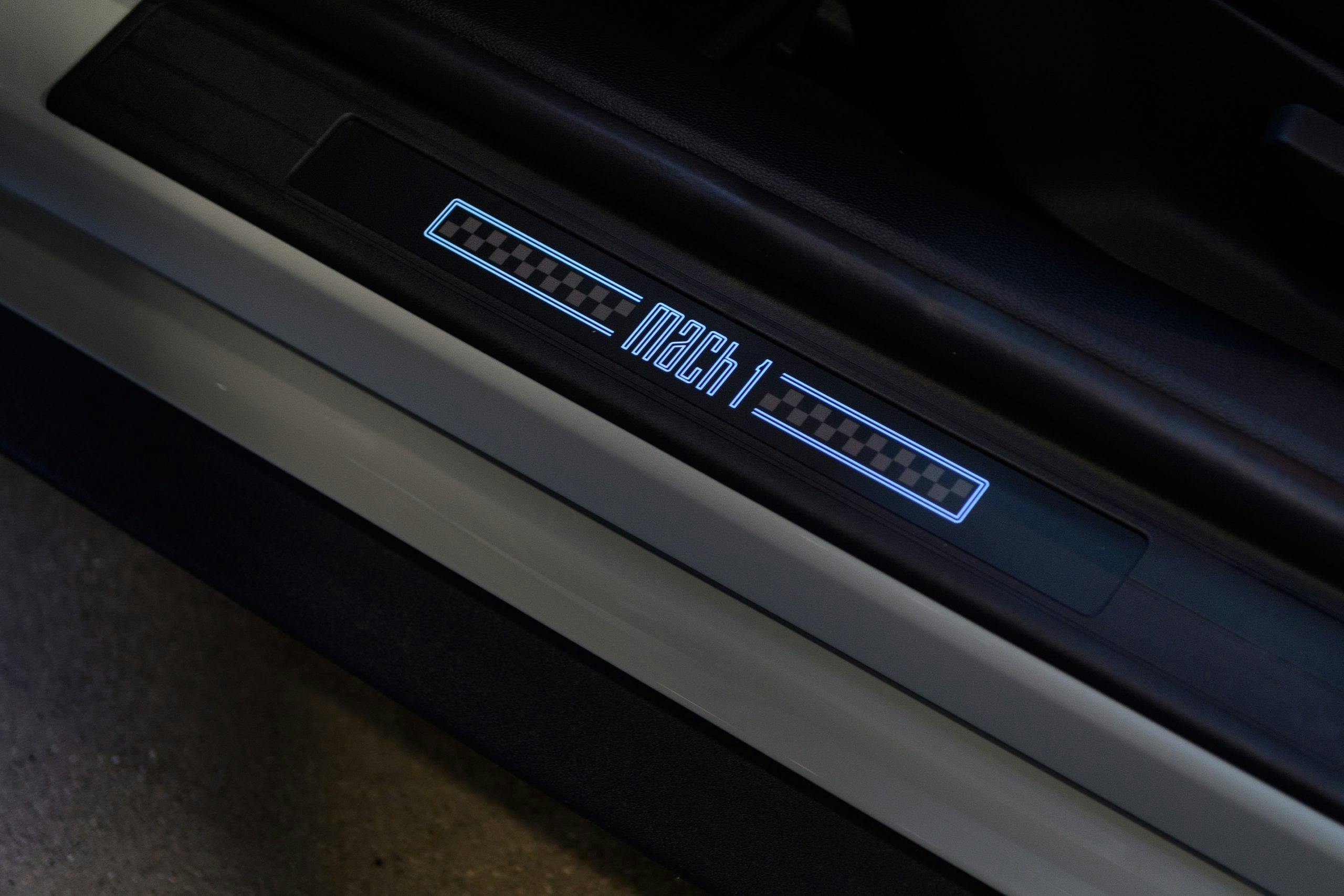 2021 Ford Mustang Mach 1 logo door sill