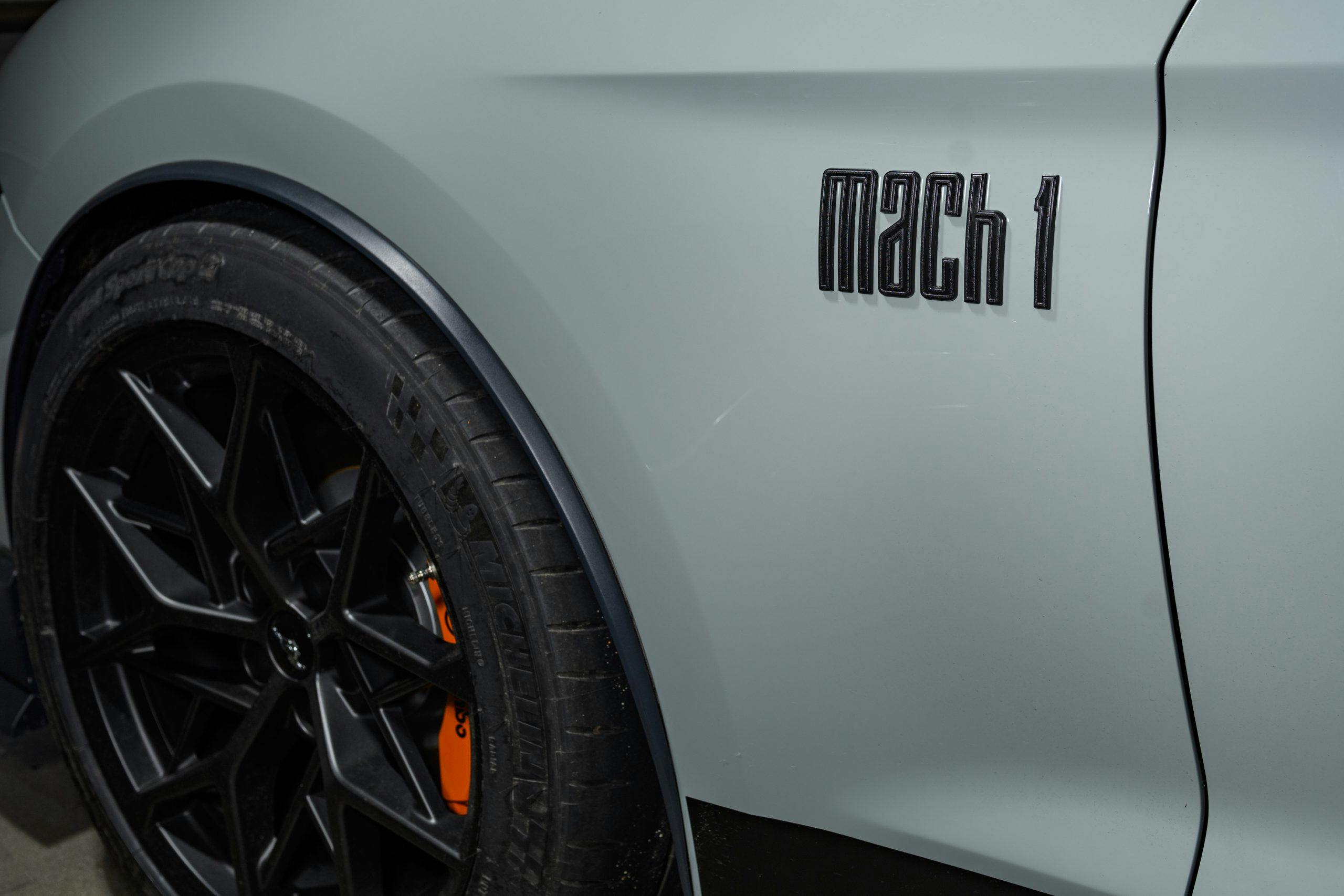 2021 Ford Mustang Mach 1 logo fender