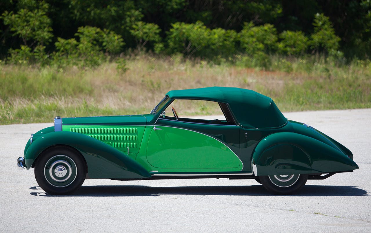 1938 Bugatti Type 57 Cabriolet Coachwork by Letourneur et Marchand two-tone paint