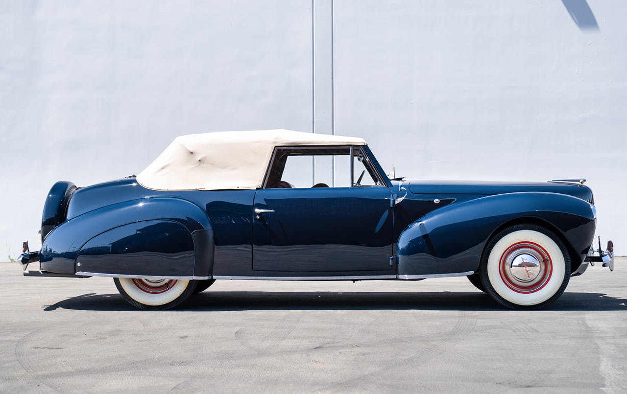 1940 Lincoln-Zephyr Continental Convertible profile