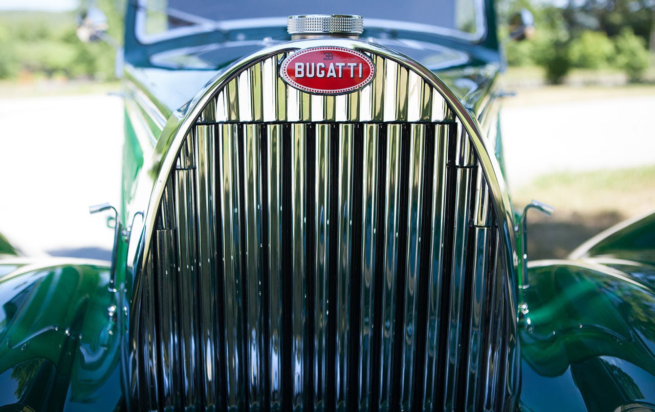 1938 Bugatti Type 57 Cabriolet Coachwork by Letourneur et Marchand radiator