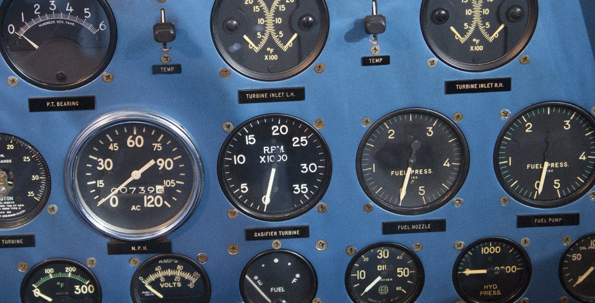 1956 Firebird II gauges