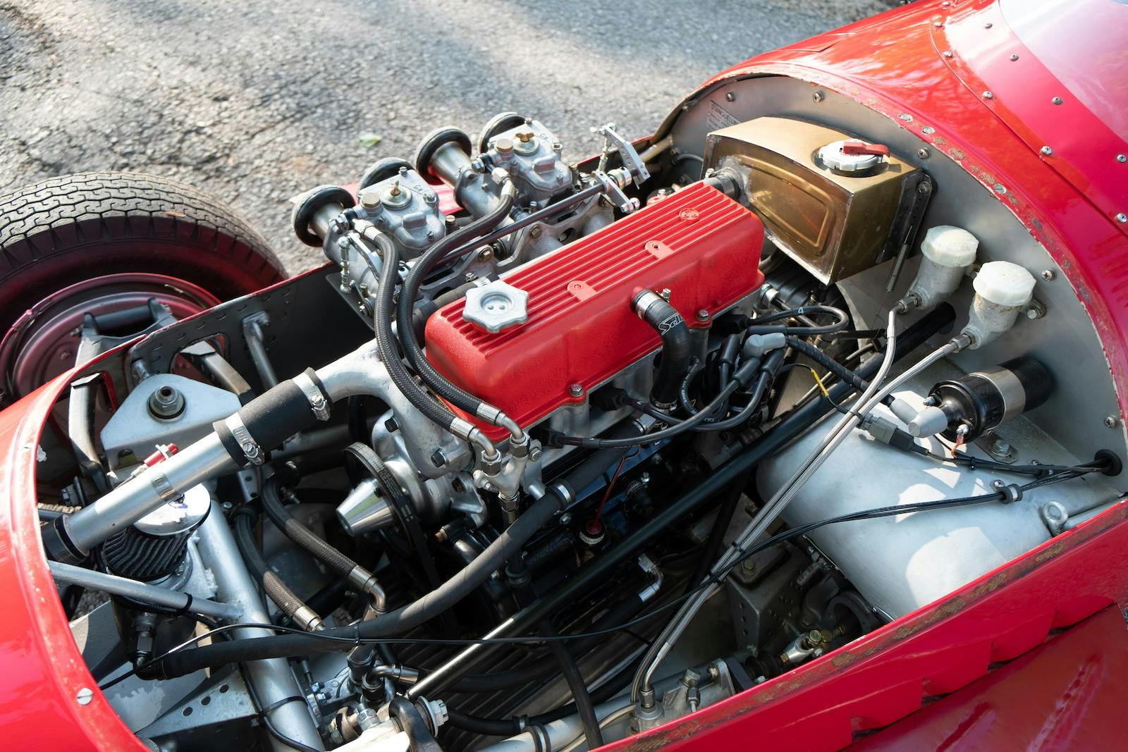 Red Stanguellini Formula JR Monoposto engine