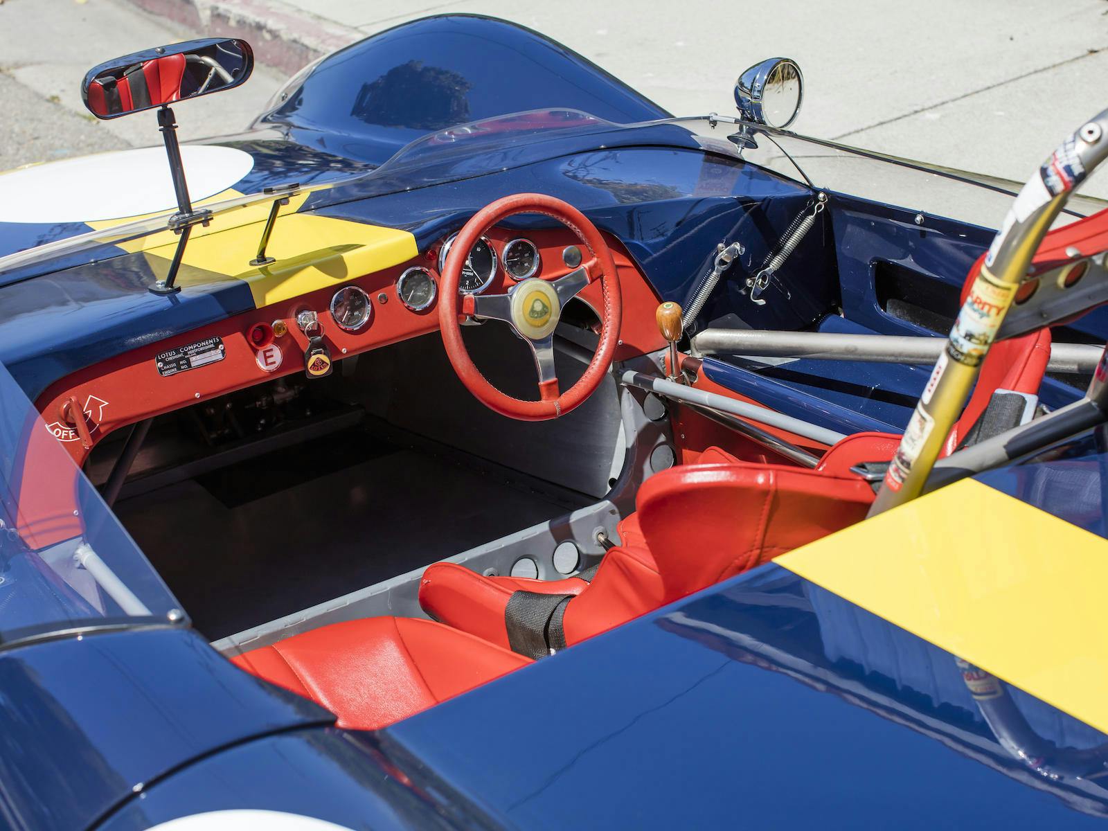 Lotus 23B Race Car cockpit