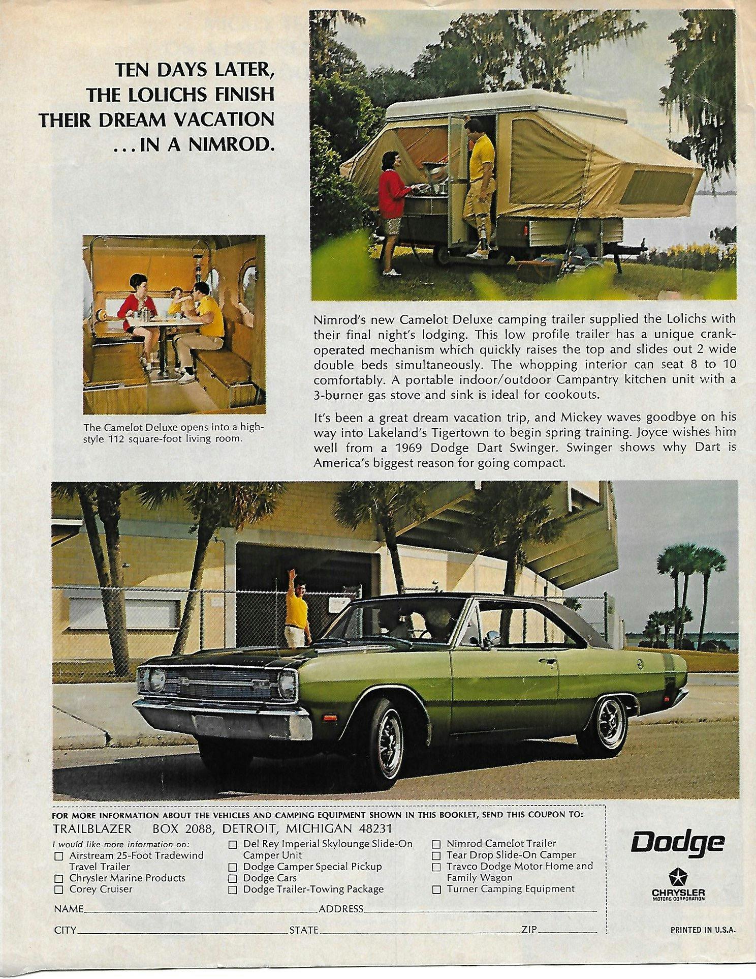 1969 Dodge - Mickey Lolich - Trailblazer Sweepstakes - Page 8