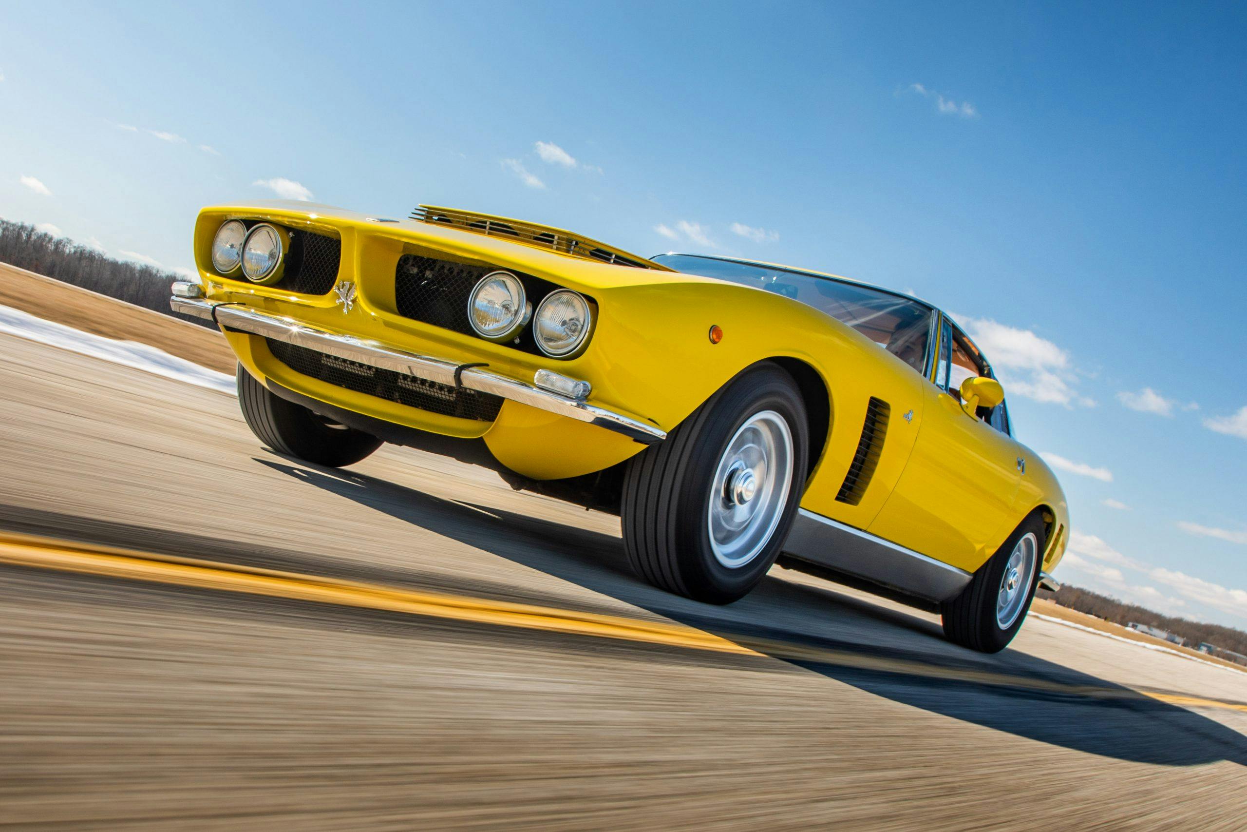 1968 Iso Grifo GL Series I by Bertone front three-quarter action