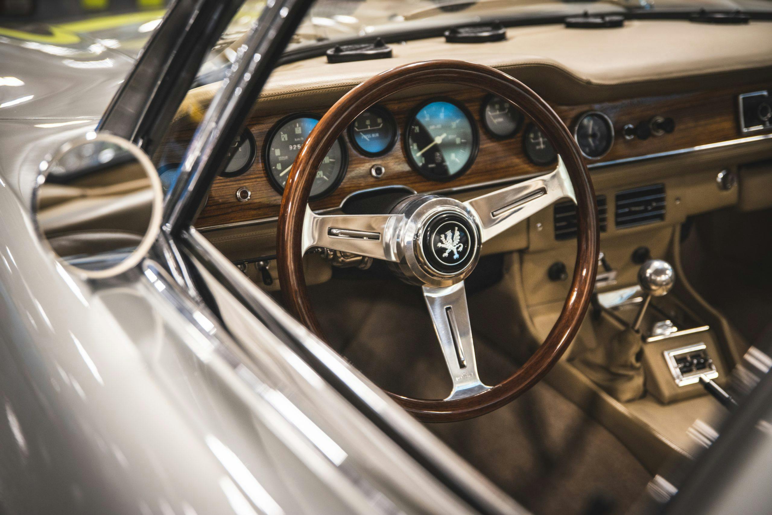 1968 iso grifo gl series interior steering wheel