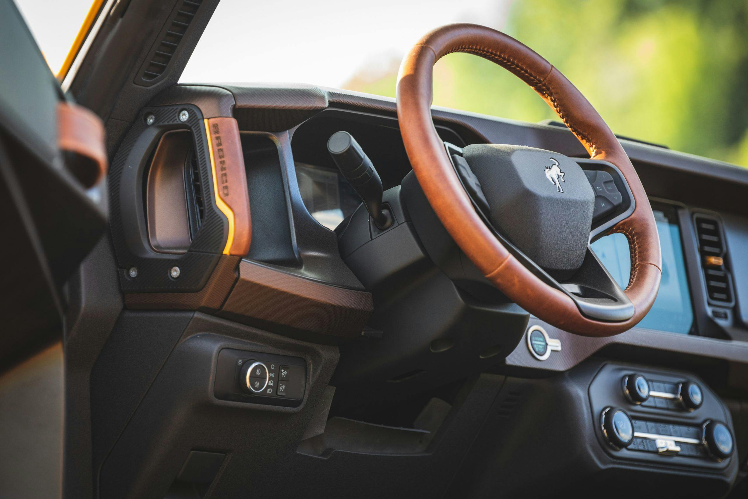 2021 Ford Bronco Two Door Interior Front Steering Wheel