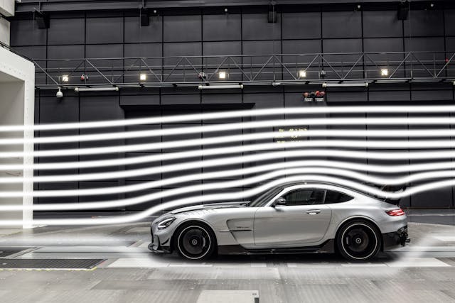 Mercedes-AMG GT Black Series Side Profile Wind Tunnel