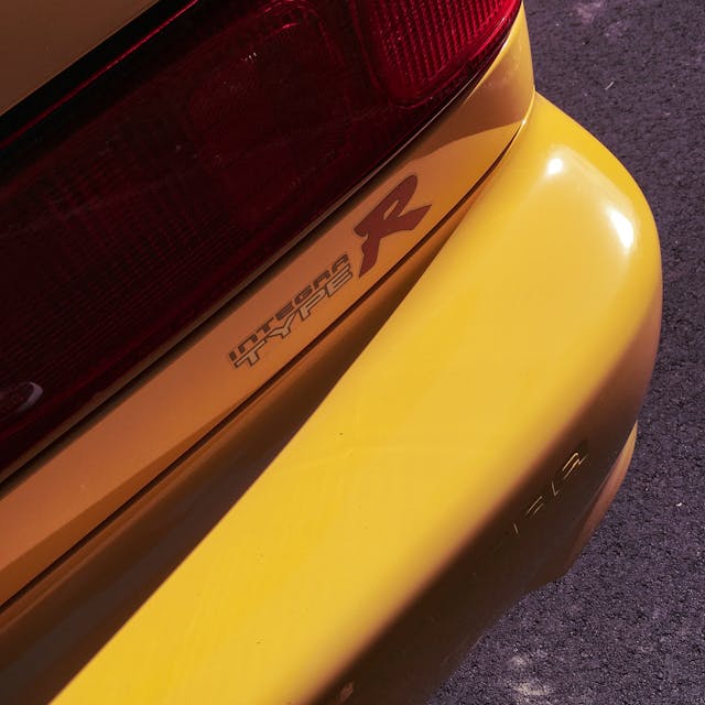 Acura Integra Type R rear badging