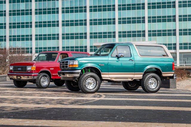 1991 and 1996 Ford Broncos
