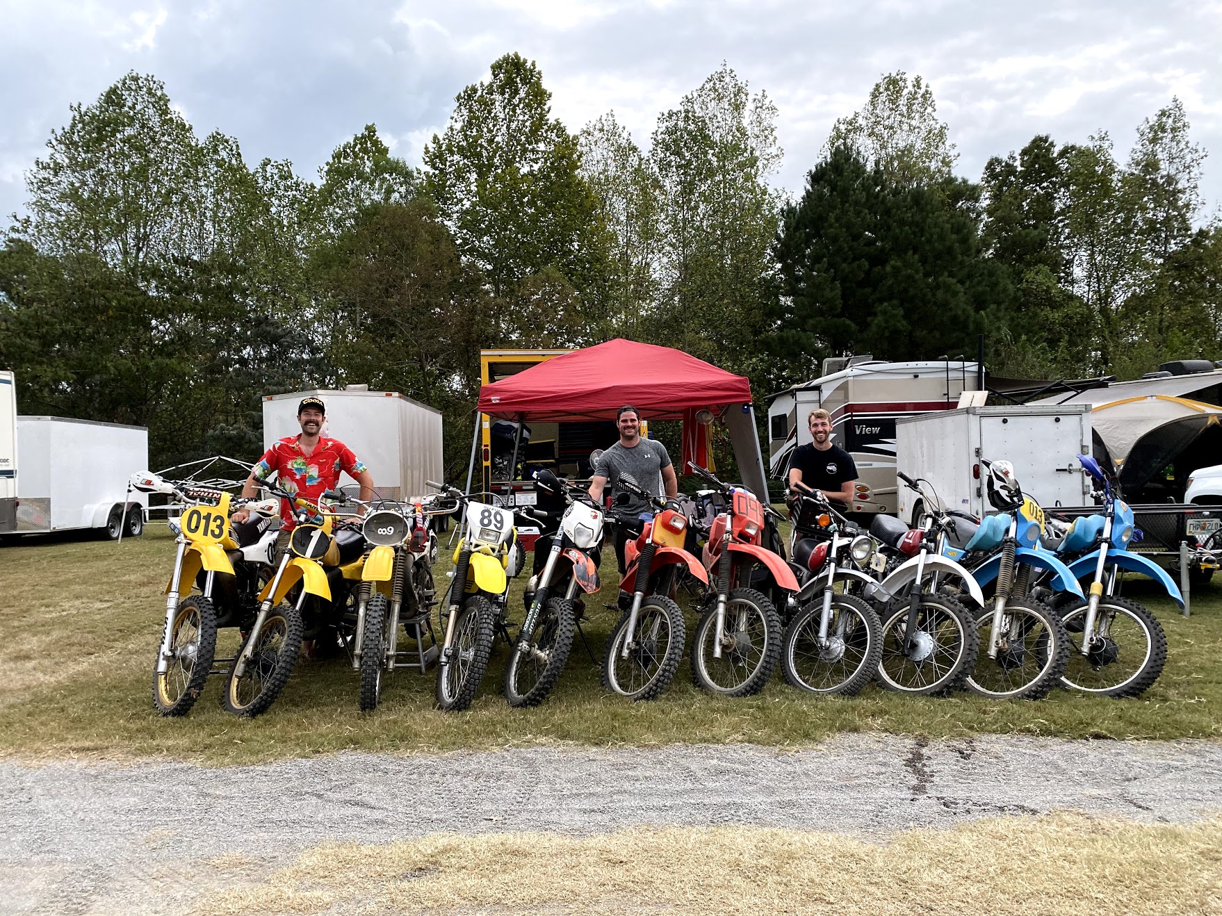 3 guys 12 motorcycles and a box truck take on the Barber Vintage