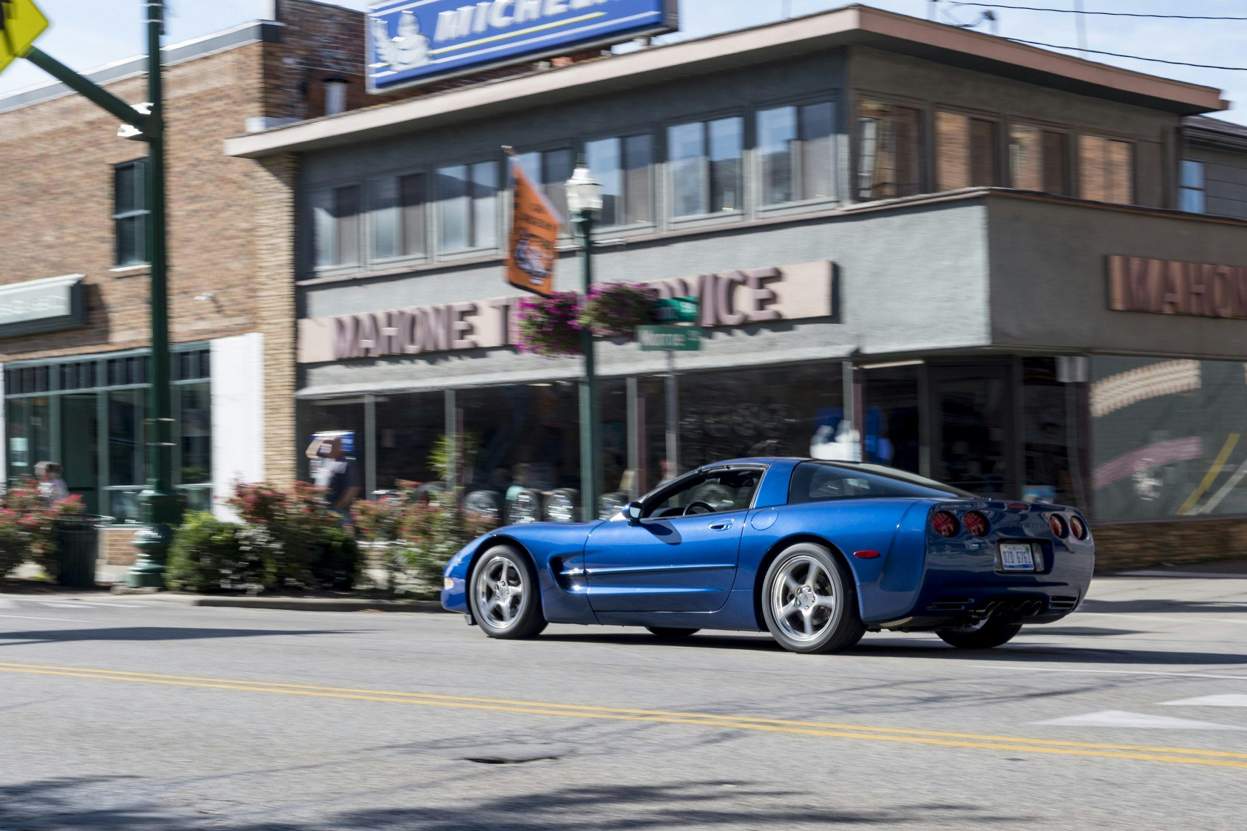 C5 Corvette Drives Passed Marietta Tire Shop