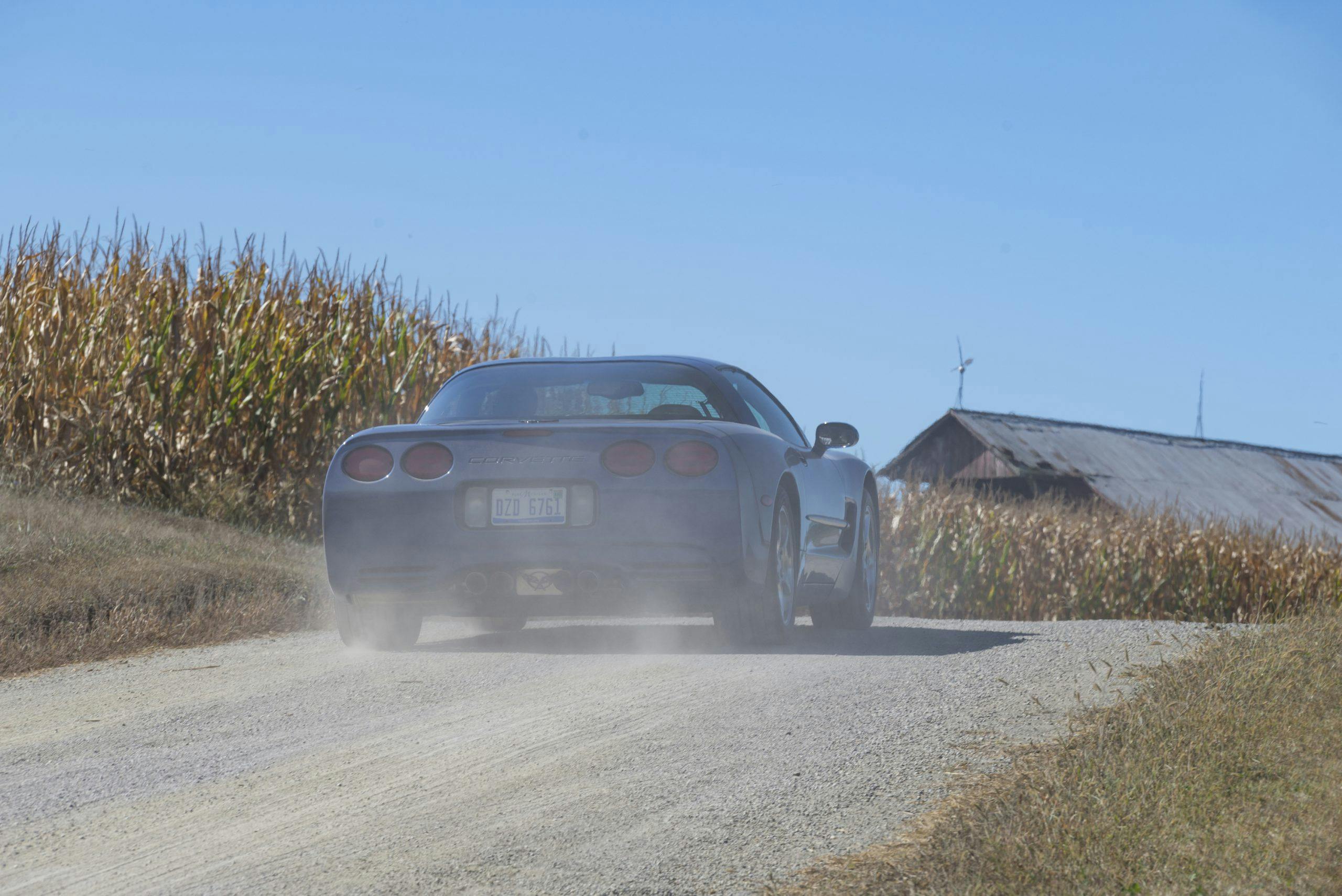 C5 Corvette Rear Three-Quarter Dirt Road Action