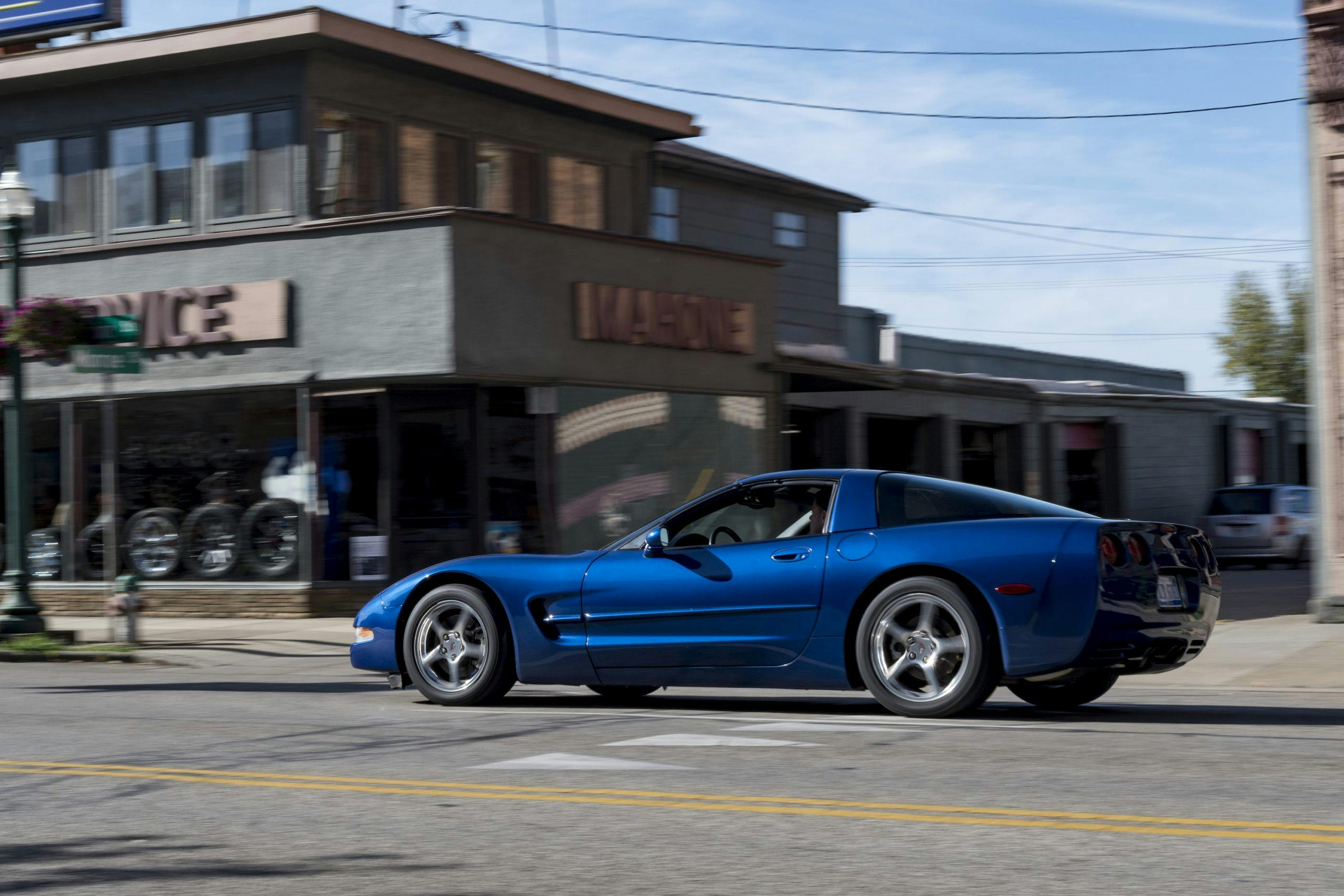 C5 Corvette Drives Passed Marietta Tire Shop