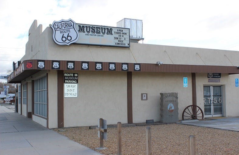 California Route 66 Museum - side of building