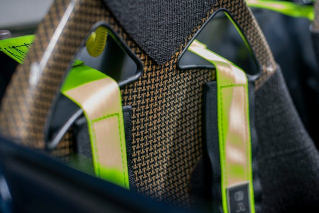 Caterham 7 JPE carbon fiber seat detail weave