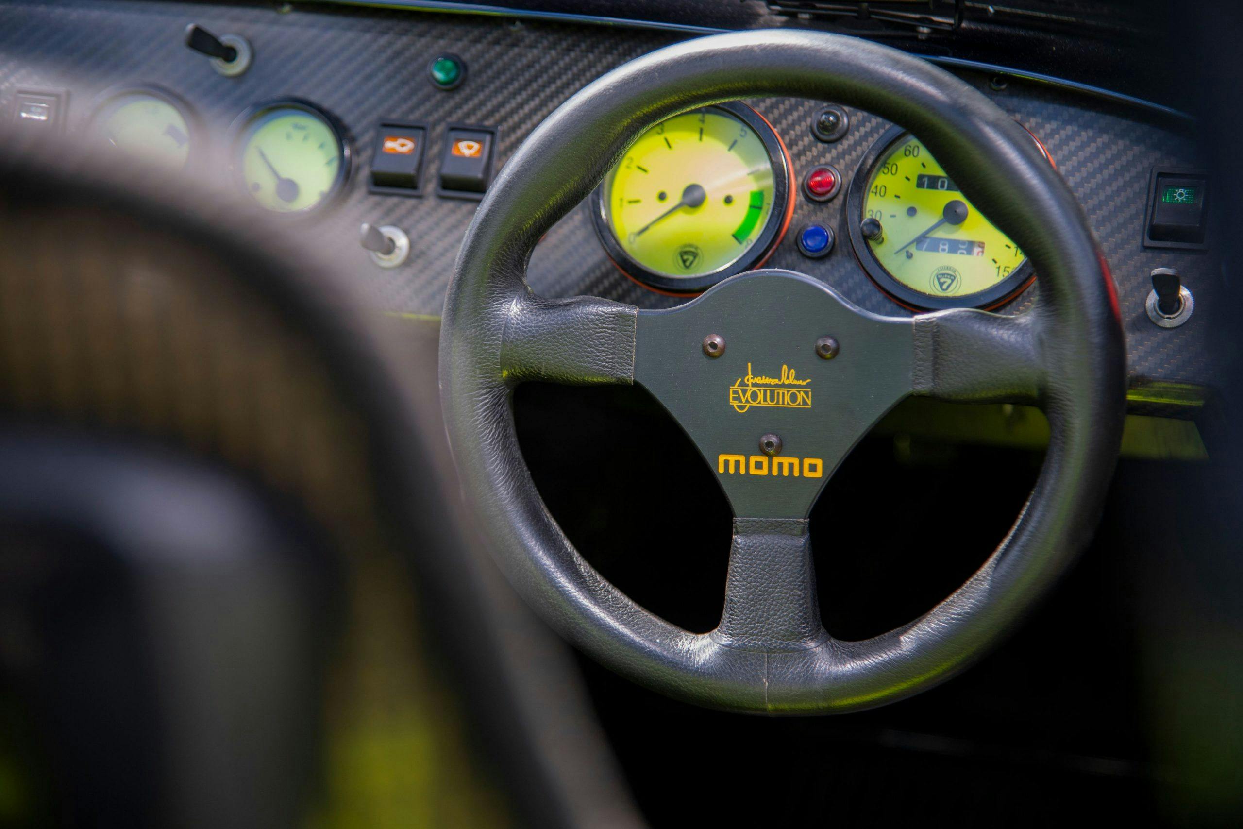 Caterham 7 JPE Momo steering wheel dash