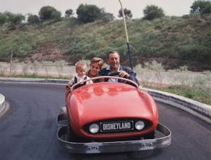 Disneyland Autopia - Walt Disney on the track