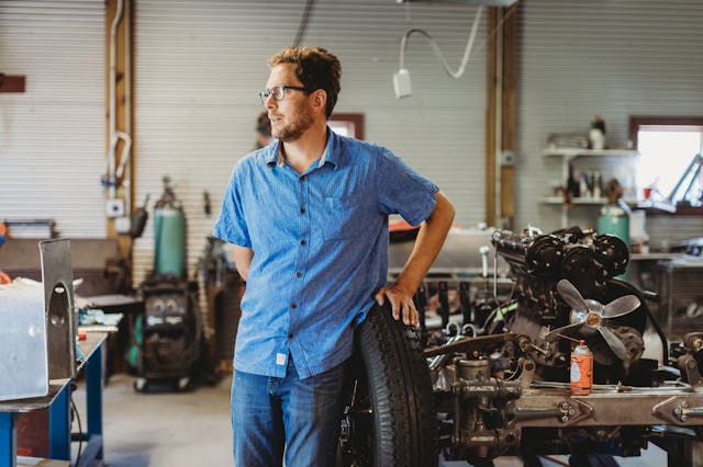 Green Mountain Restoration Shop Man