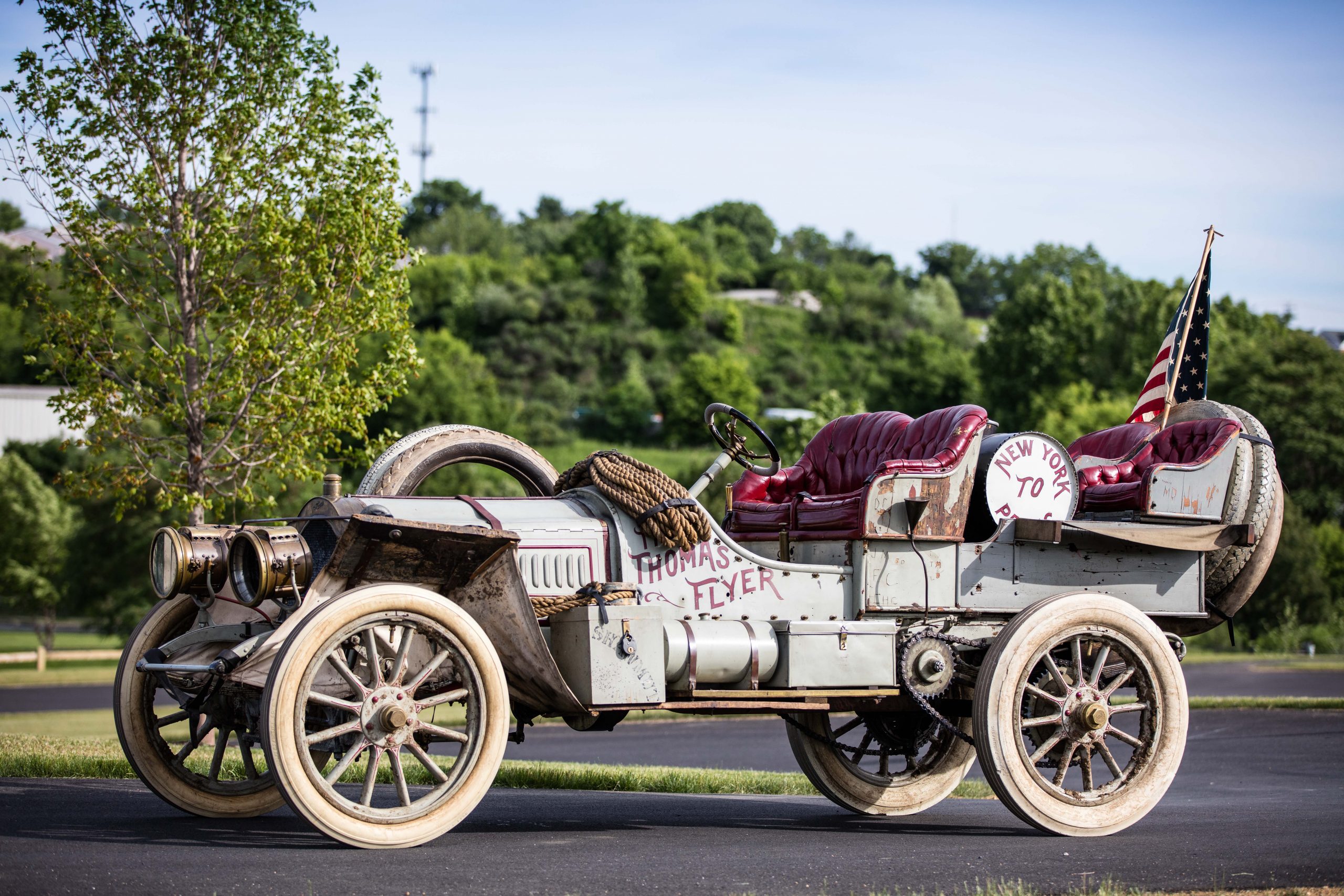 The 1907 Thomas Flyer circled the globe in 169 days—without roads