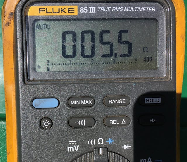 Rob Siegel - Repairing a Fuel Level Sender multimeter